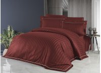 Постельное белье сатин delux First Choice - Dark Novel Line Cinnamon (Турция), евро